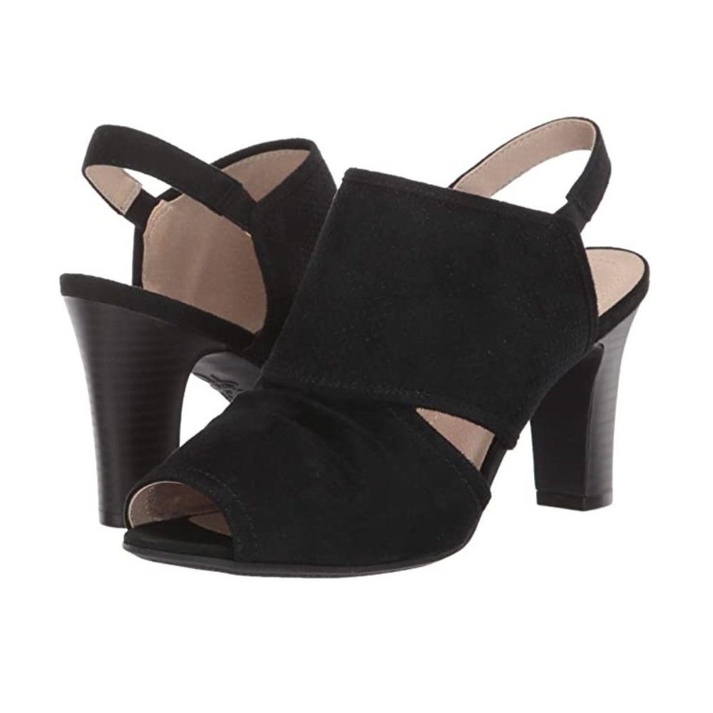 LifeStride Women's Cassia Heeled Sandal Black Size 6.5